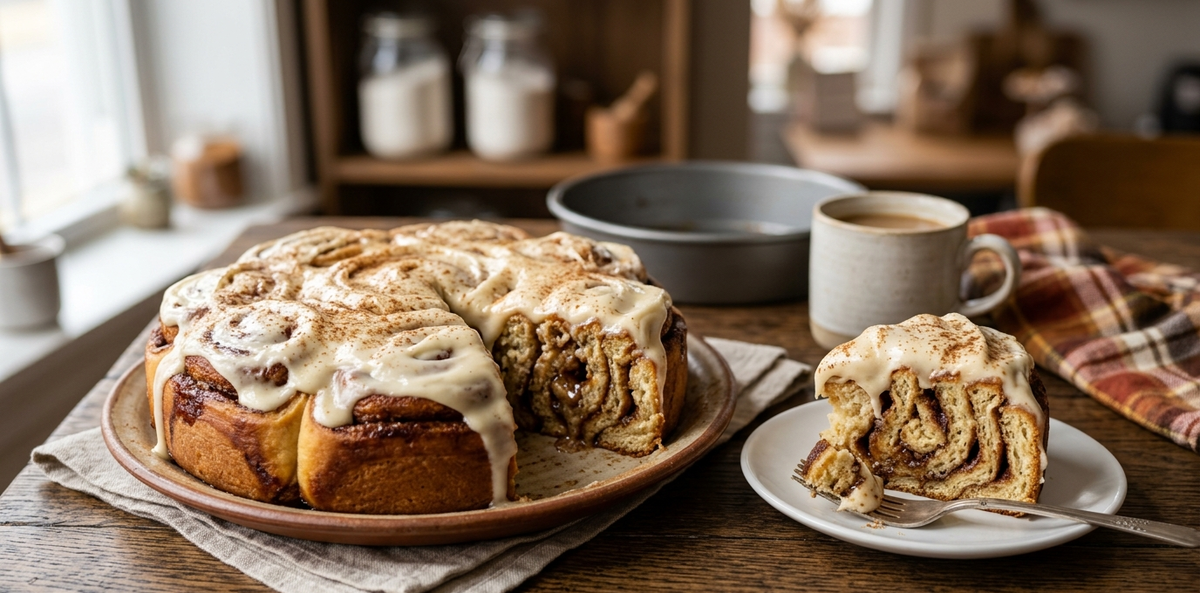 Heavenly Cinnabon Cinnamon Roll Cake