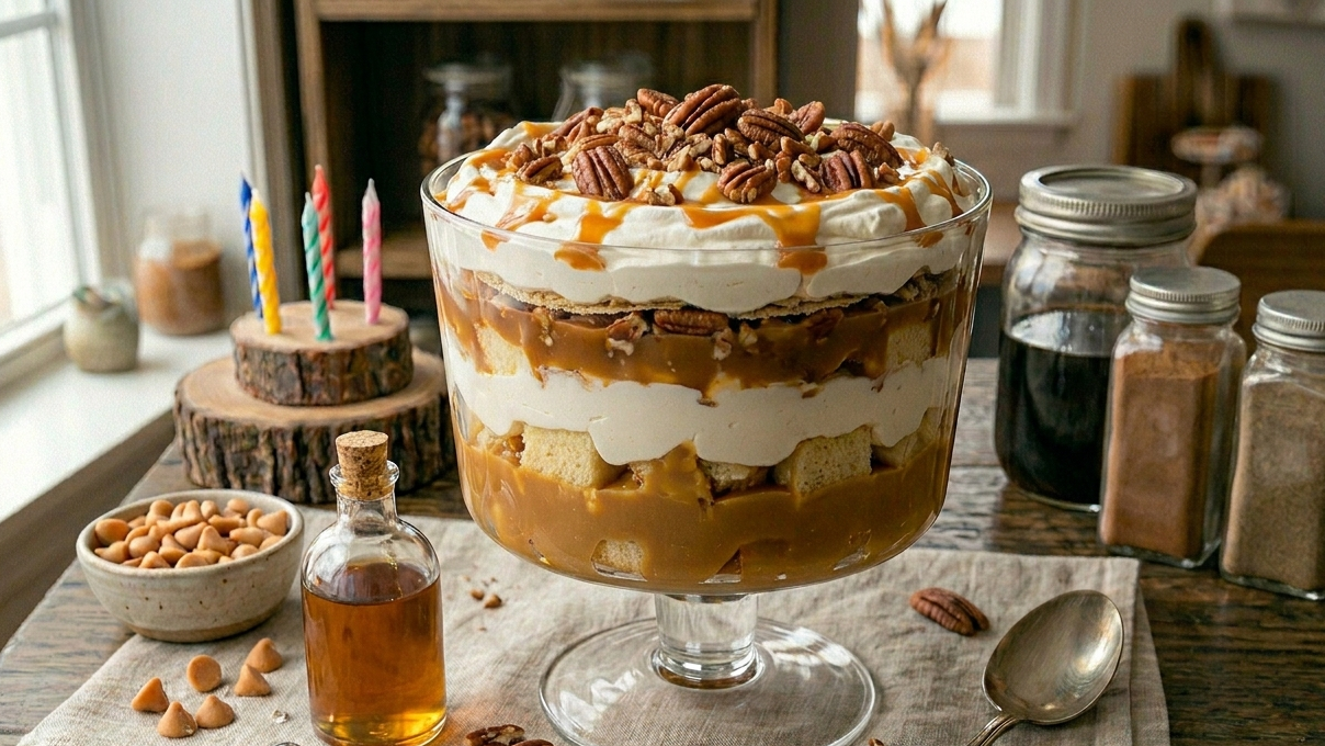 Decadent Butterscotch Pudding Trifle with Butterscotch Extract
