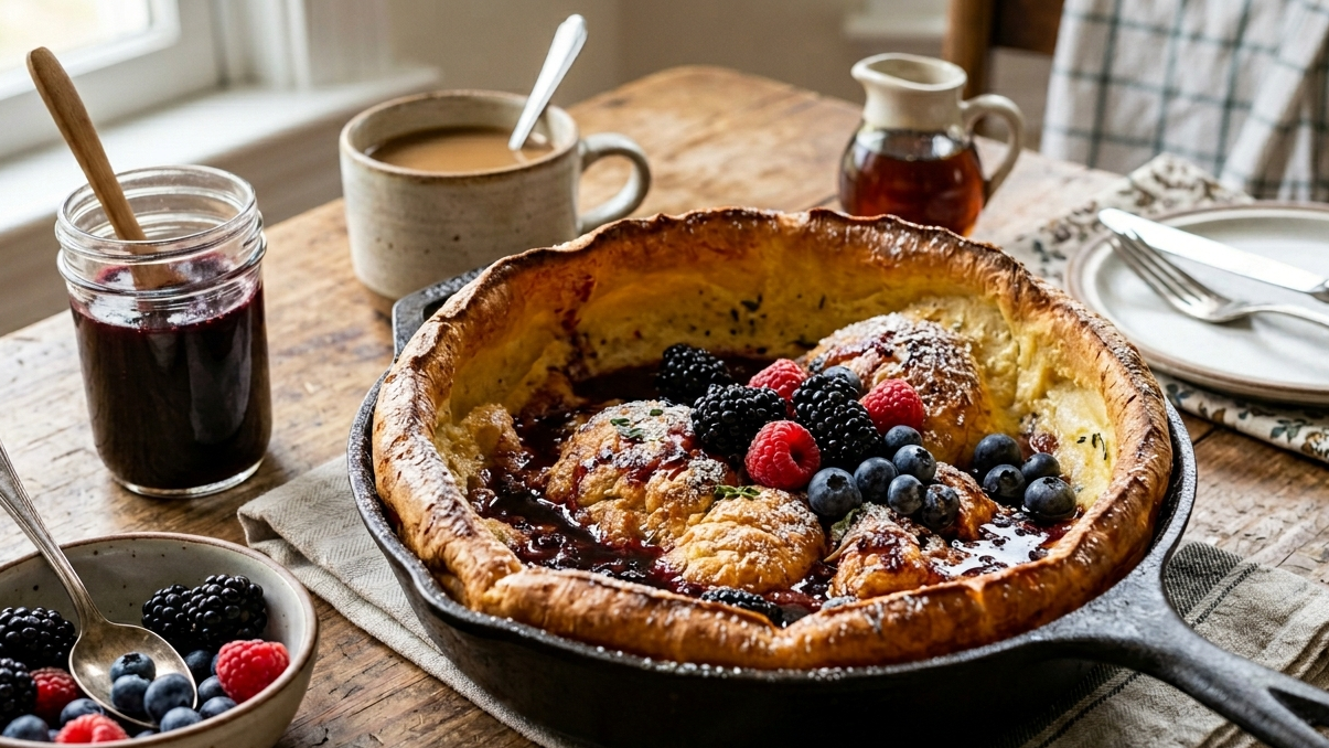 Deep-Flavor Blackberry Extract Dutch Baby Pancake – Quick & Impressive Breakfast