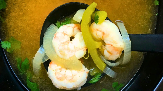 Image of Slow Cooker 5-Ingredient Shrimp Fajita Soup
