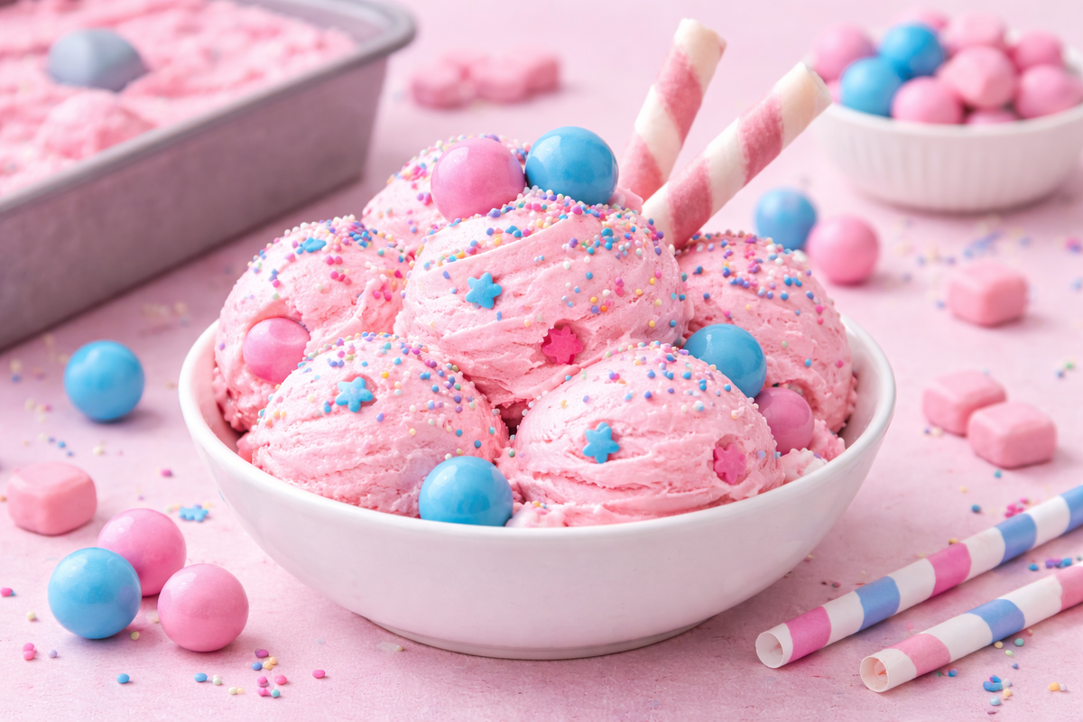 Homemade Bubblegum Ice Cream – Nostalgic & Creamy Delight