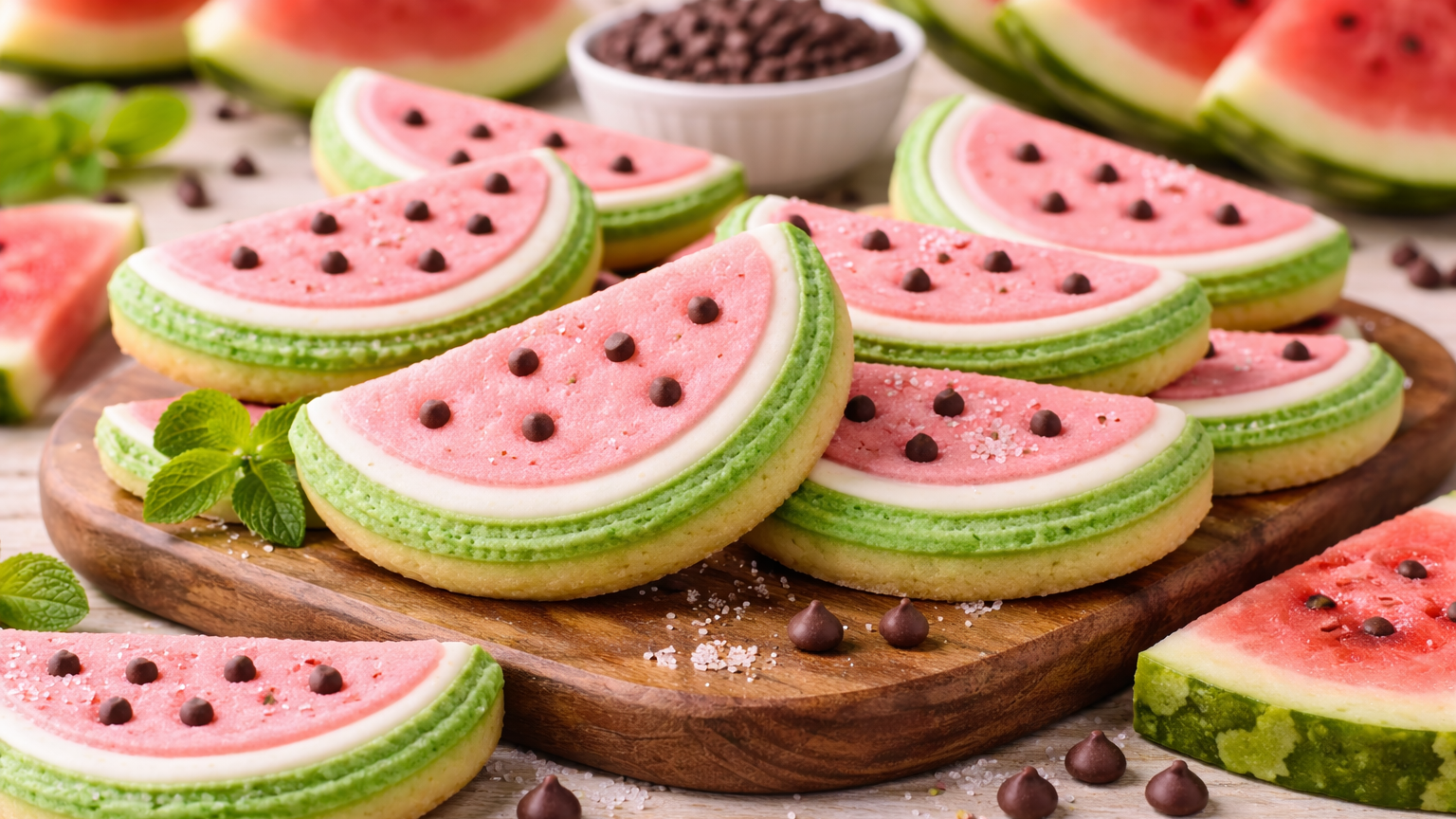 Watermelon Sugar Cookies