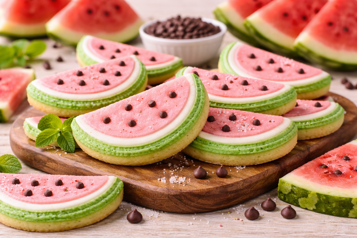 Watermelon Sugar Cookies