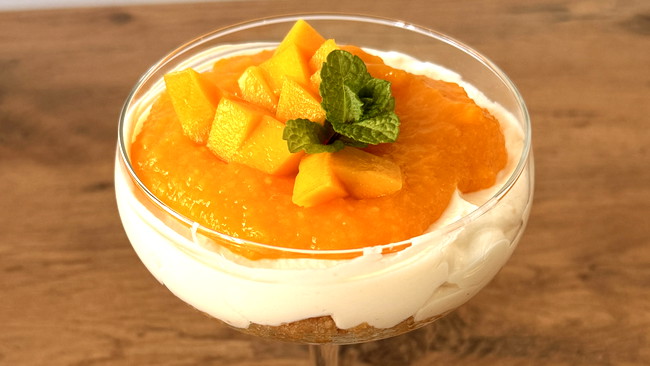 Image of Mango Gin Cheesecake im Glas
