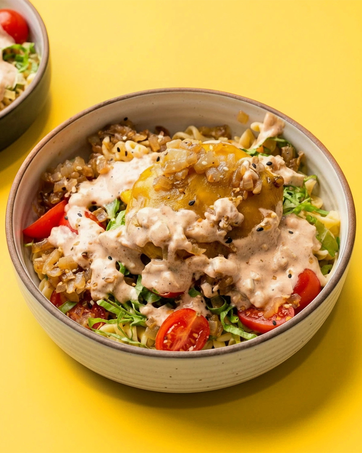 Animal Style Protein Pasta Bowl