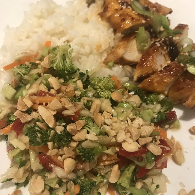 Image of Chopped Asian Inspired Salad with Sesame Ginger Dressing