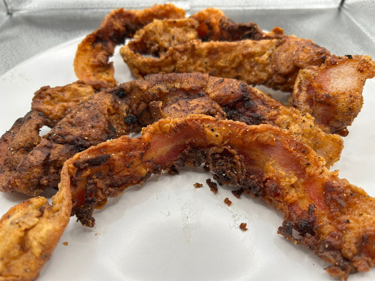 Country Fried Maple Bacon (Crispy Smoked Maple Syrup Bacon)