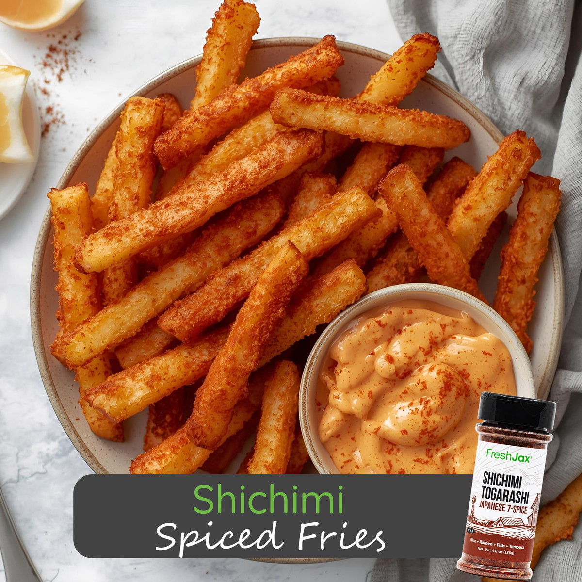 Shichimi Spiced Fries (Vegan)