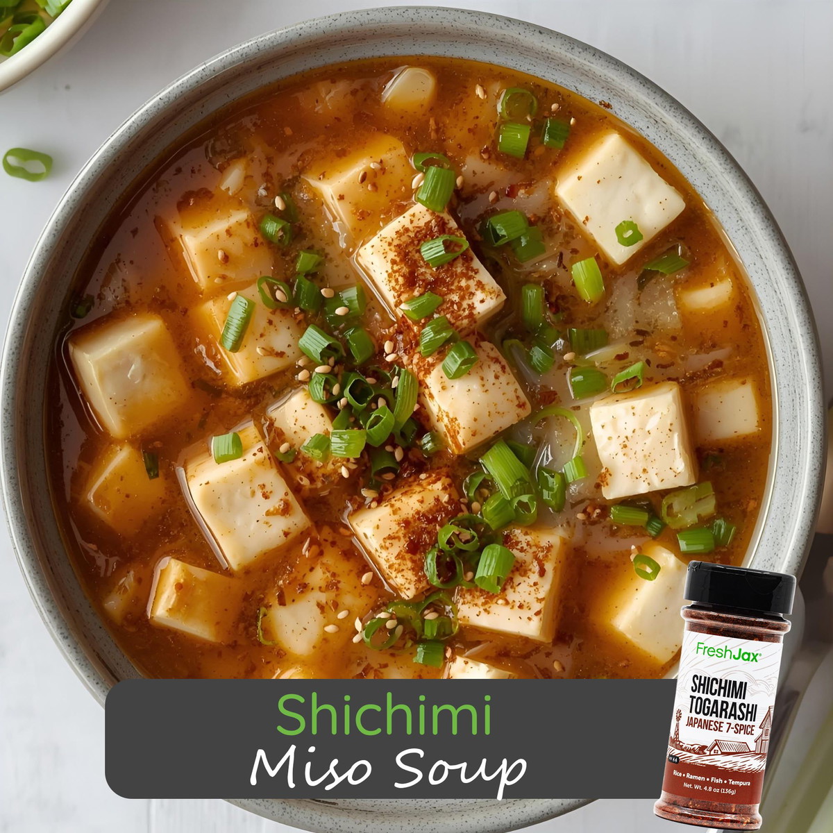 Shichimi Miso Soup (Traditional or Vegan)