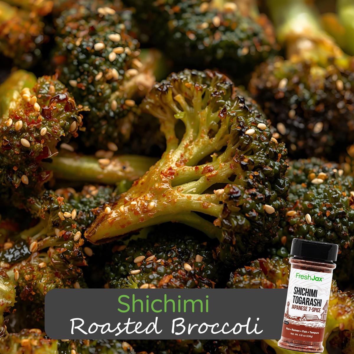 Shichimi Roasted Broccoli (Vegan)