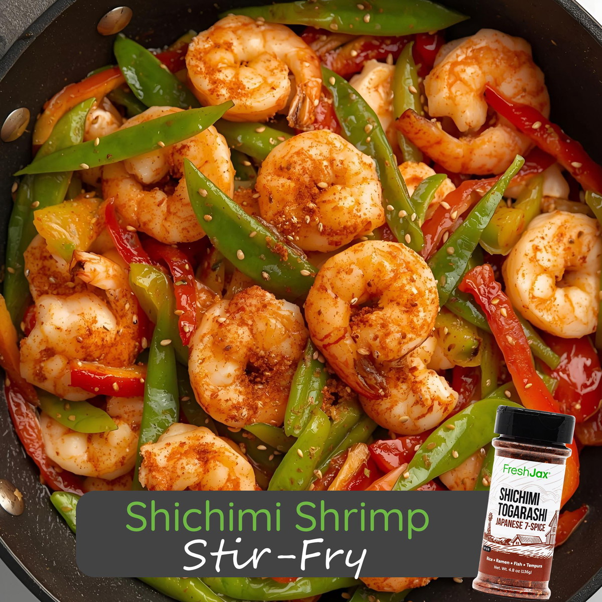 Shichimi Shrimp Stir-Fry