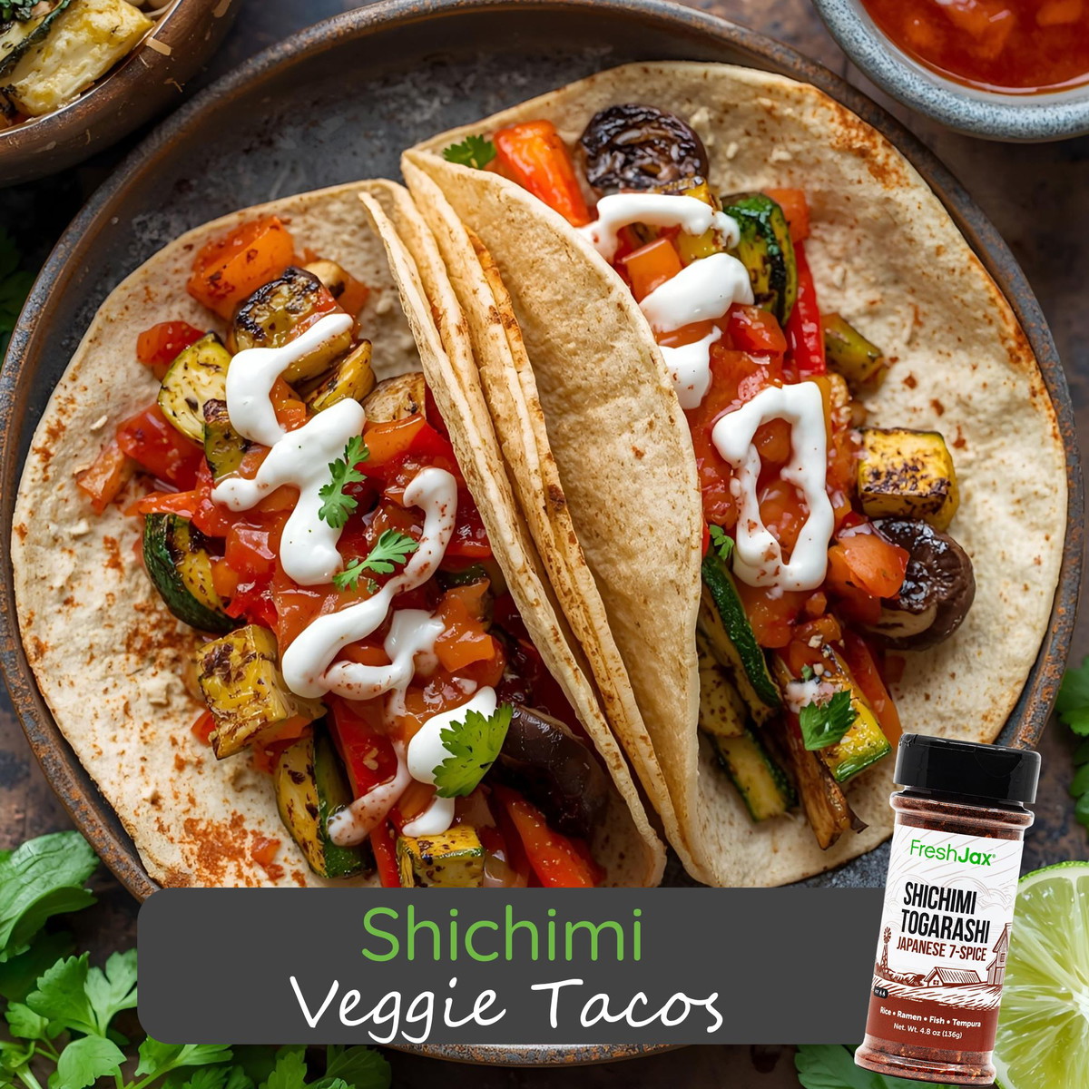 Shichimi Veggie Tacos (Vegan)