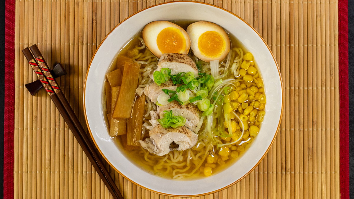 Shio Ramen with Ajitsuke Tamago (Ramen Egg)