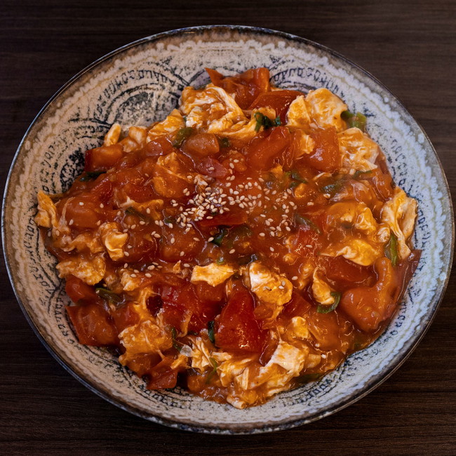 Image of simple tomato & egg stir-fry