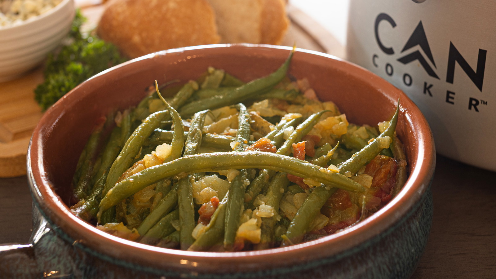 Image of Greek Green Beans - Fasolakia Lathera