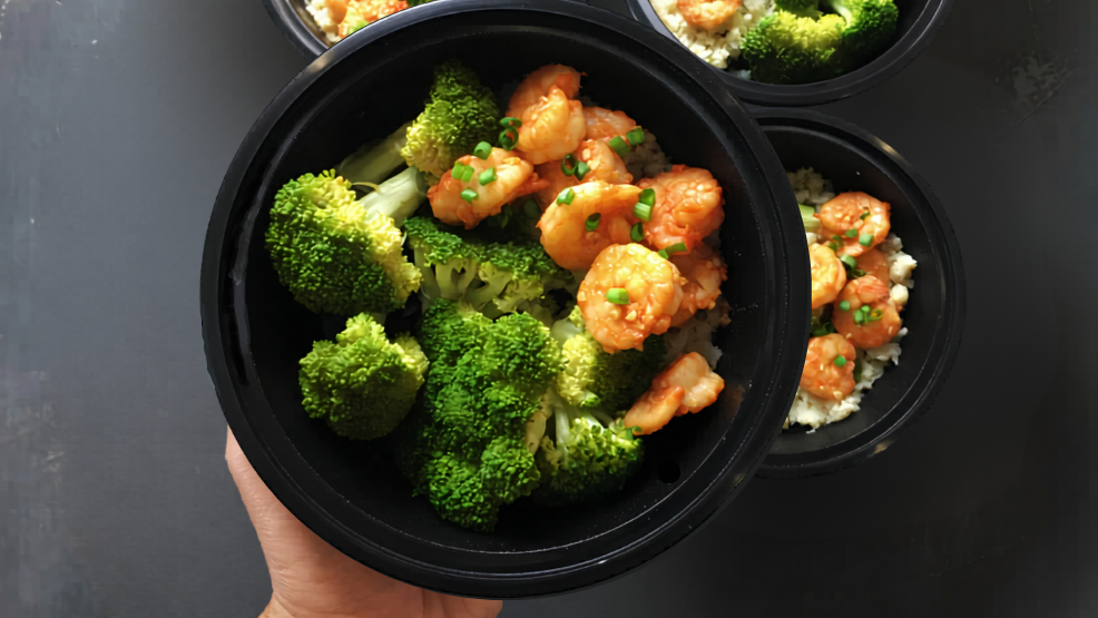Image of Coconut Sugar Sriracha Shrimp Meal Prep