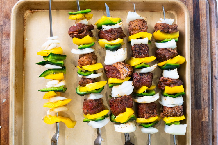 Image of Cut Veggies into cubes that are about the same size...