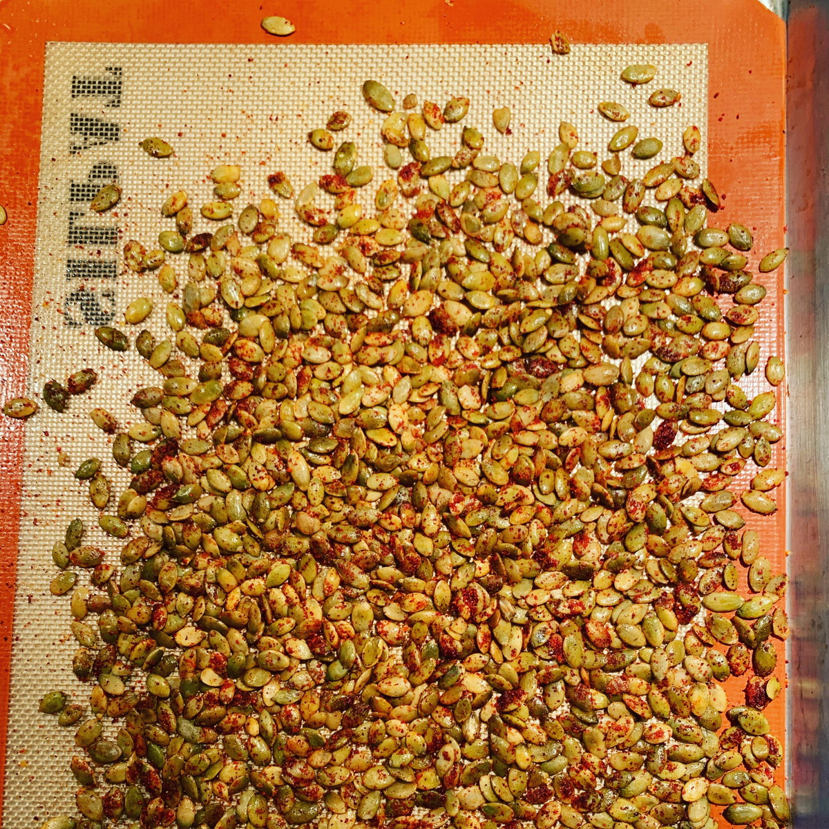 Pimenty Pepitas (aka how to make your kitchen smell like our greenhouse during chile drying season)