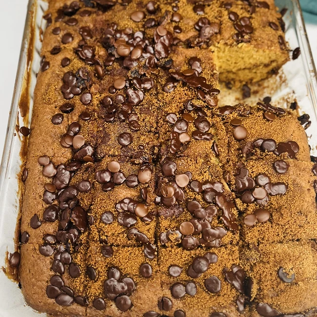 Image of CAROB CINNAMON COFFEE CAKE