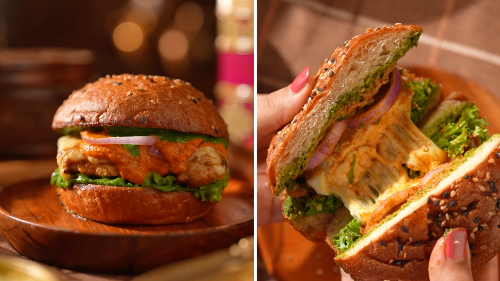 Image of The Butter Chicken Burger (Makhani Chicken Burger)