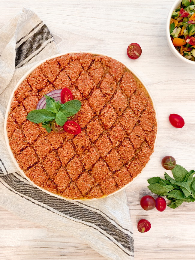 Vegan Kibe with Tomato and Mint
