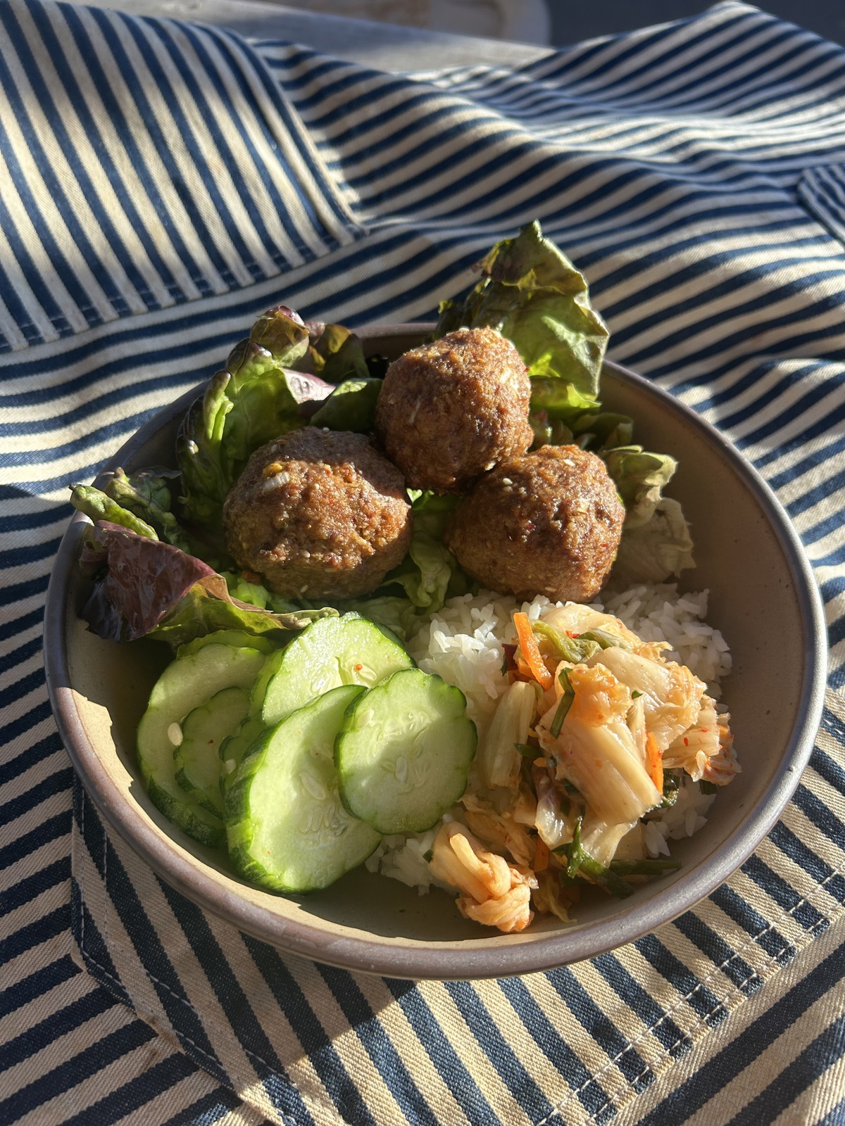 Korean Bulgogi Meatball Rice Bowls