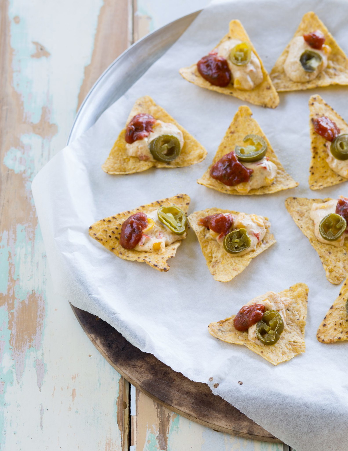 Corn & Capsicum Nachos