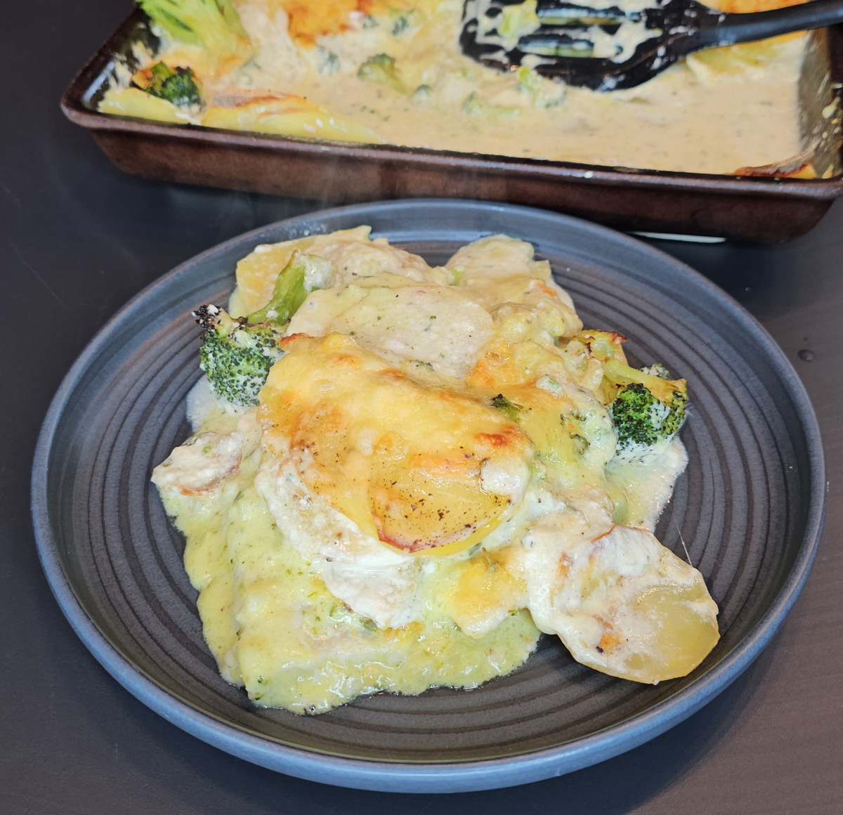 Fischfilet‑Schlemmerblech aus dem Ofen