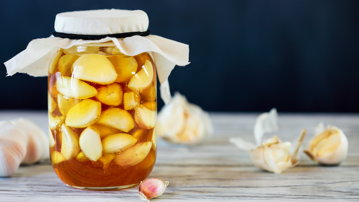 Fermented Garlic in Honey
