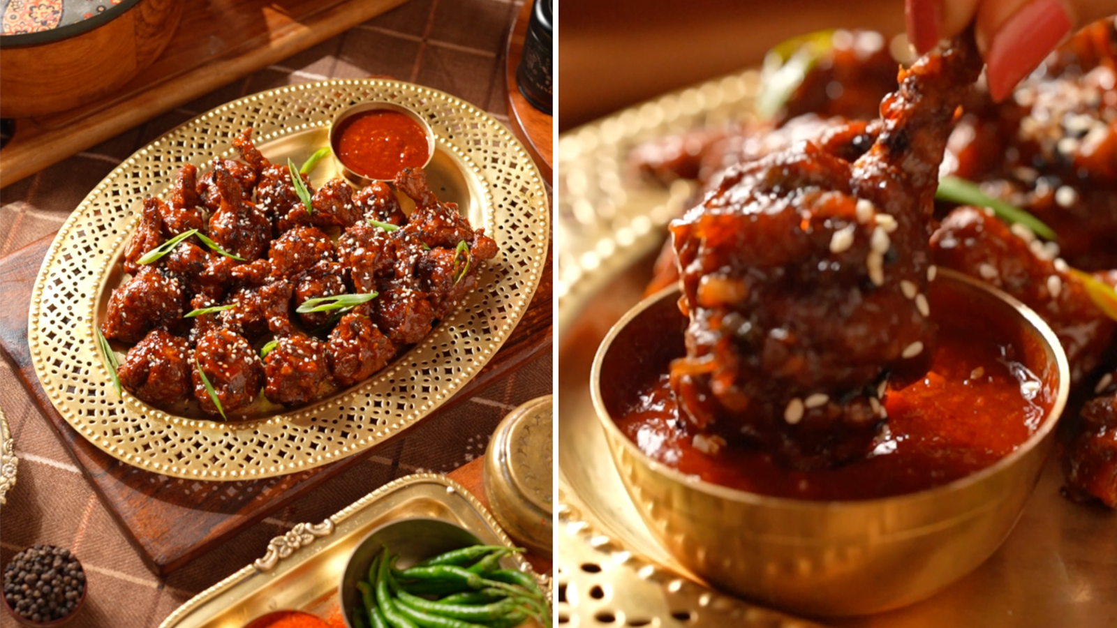 Image of Chicken Lollipops in a Sticky Vindaloo Glaze