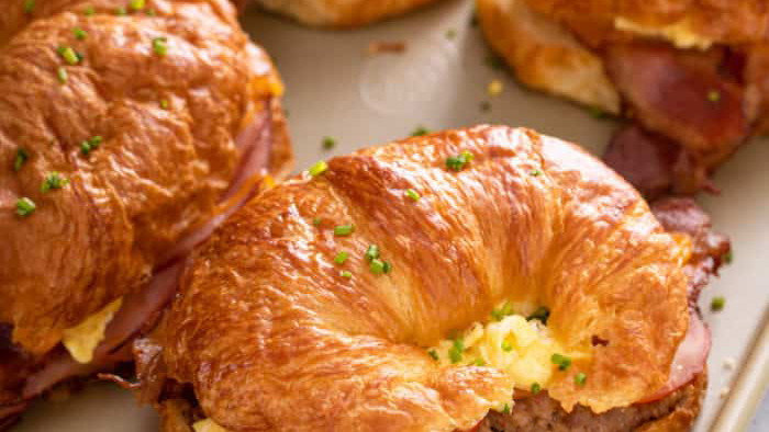 Image of Mom's Croissant Breakfast Sandwiches