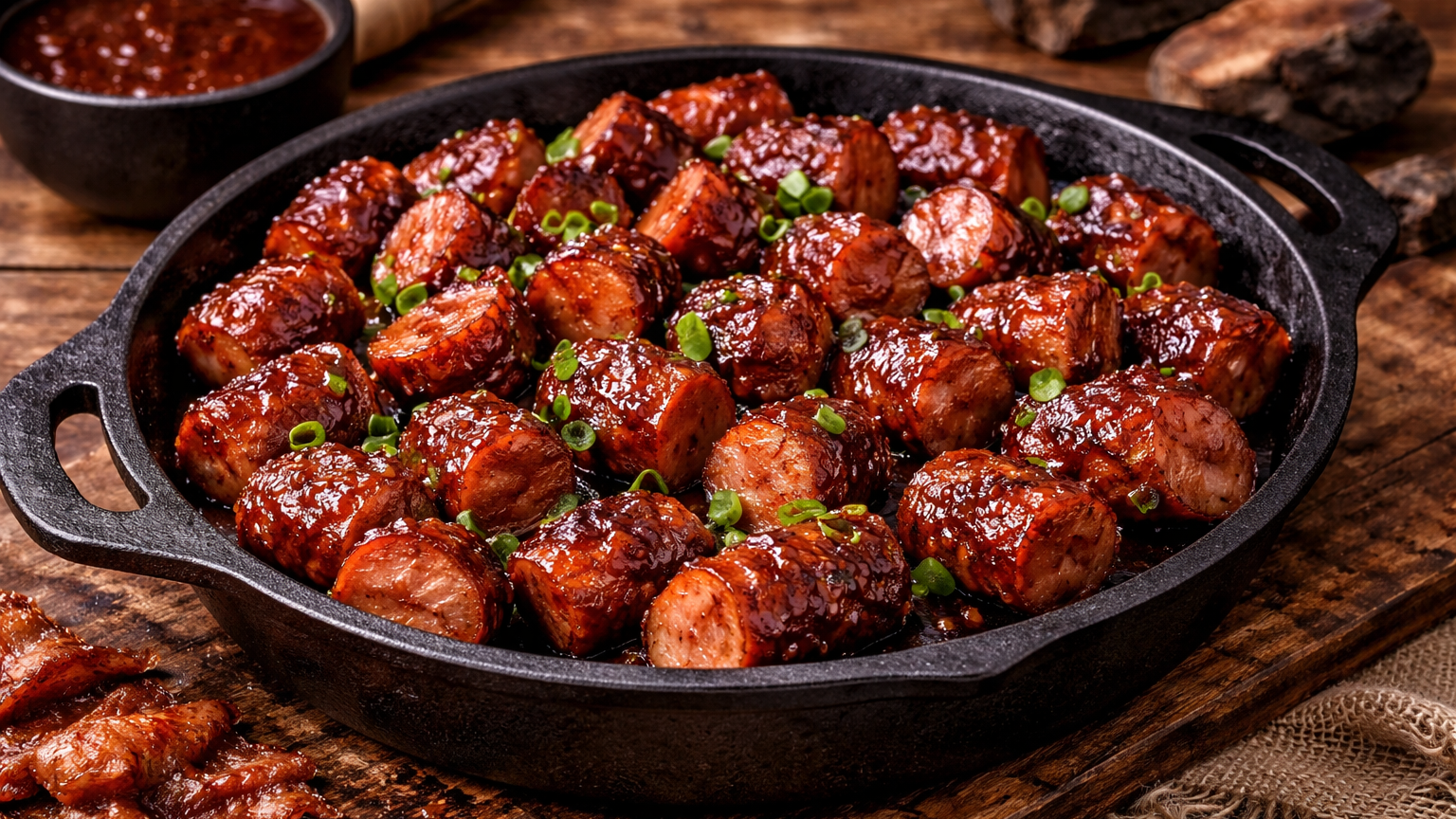 Image of Maple Bacon Sausage Burnt Ends