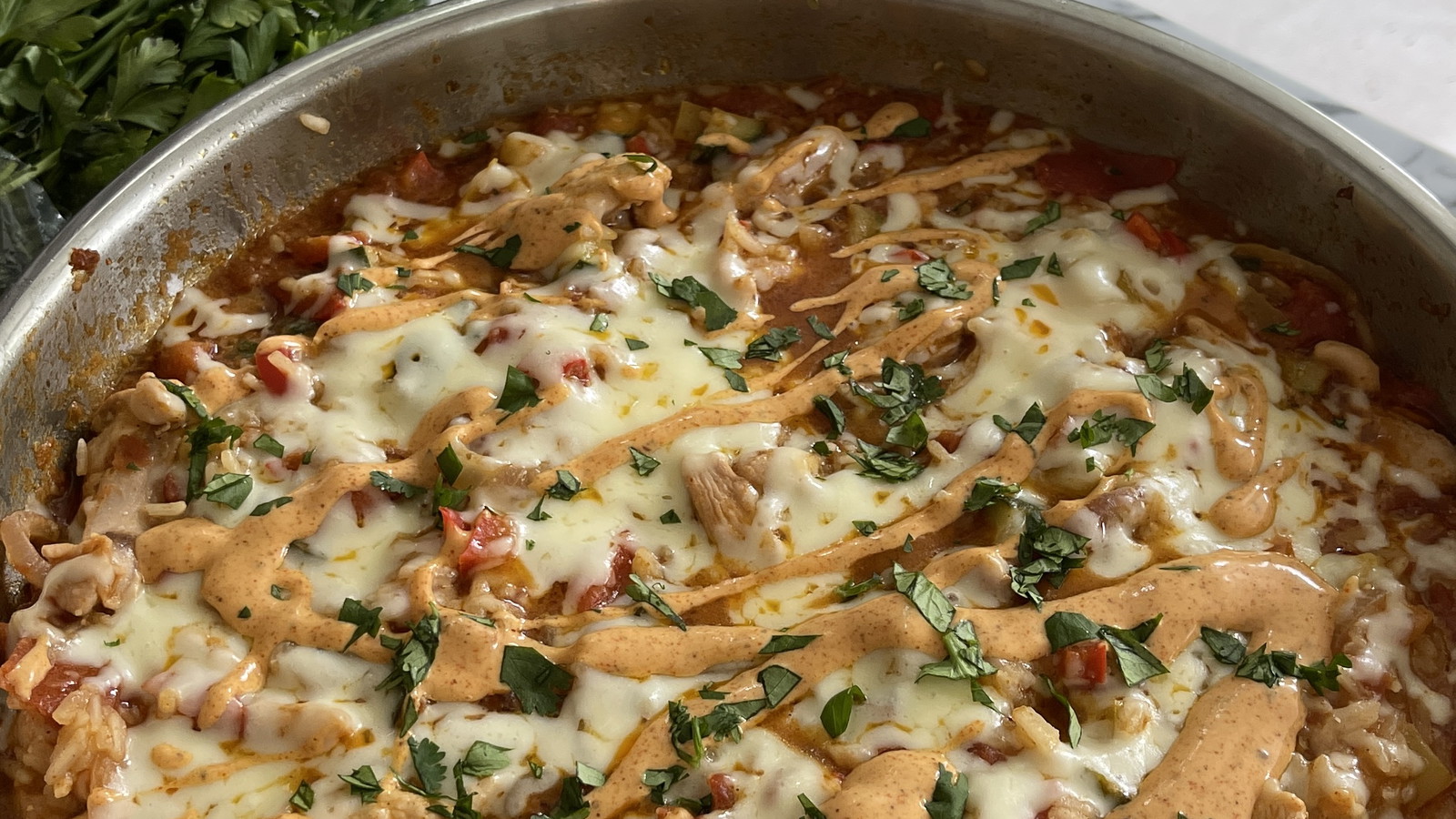 Image of One Pan Chicken Fajita Rice