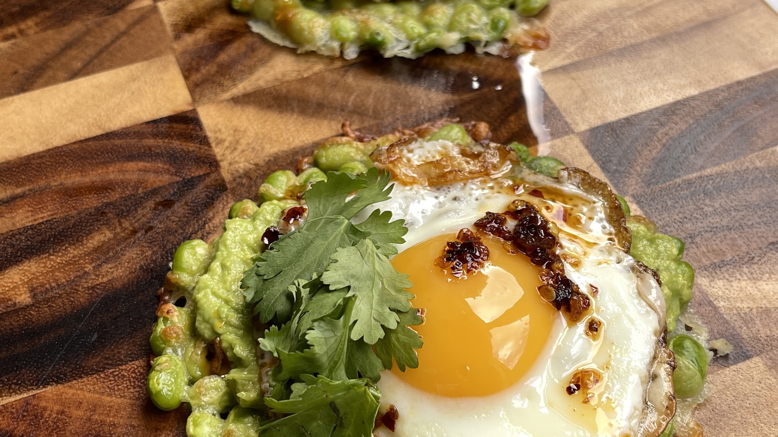 Image of Crispy Edamame Breakfast Tacos
