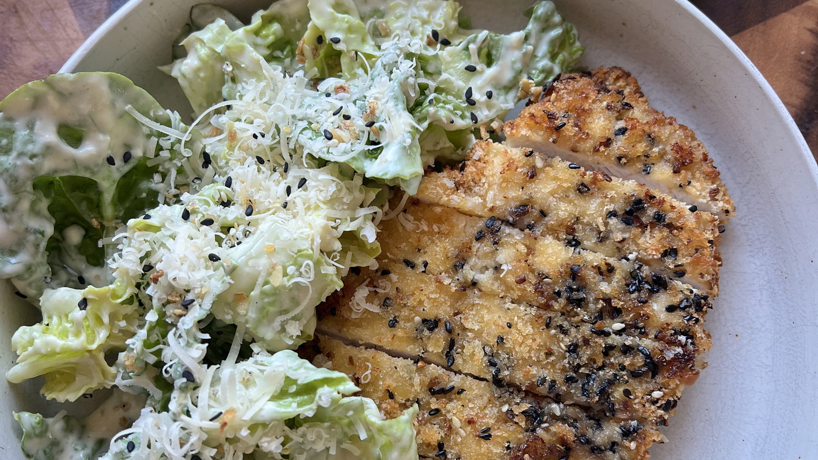 Everything Bagel Chicken Schnitzel