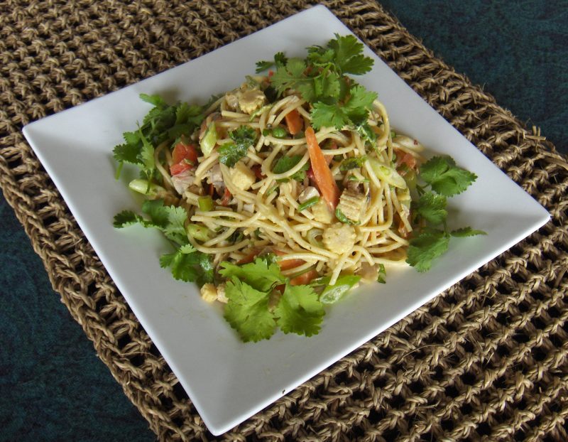 Fiery Coconut Pasta Salad
