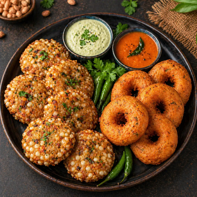 Crispy air fryer medu vada,
Crispy sabudana vada