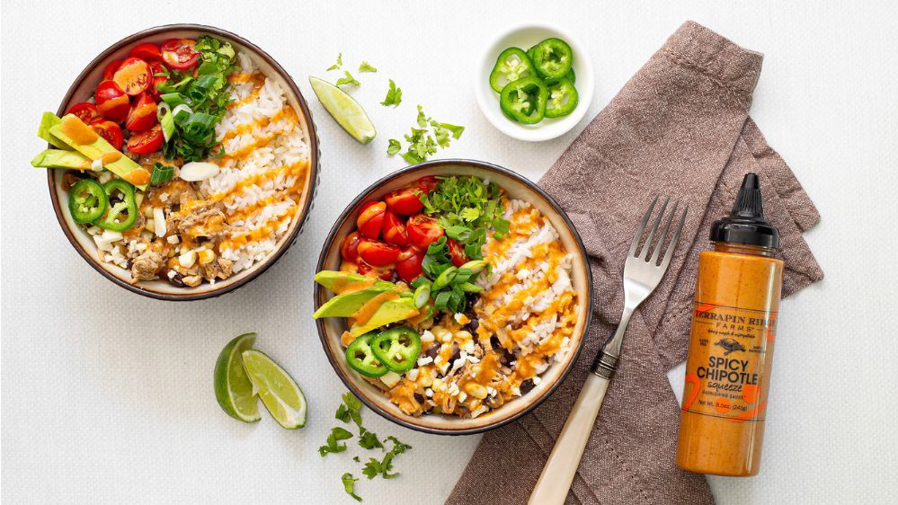 Image of Southwestern Chicken Bowls with Spicy Chipotle
