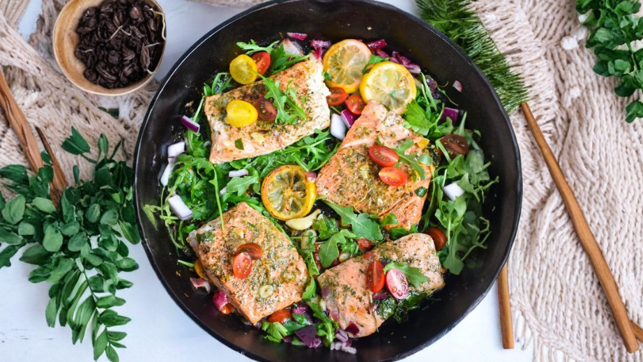 Image of Pan Seared Greek Salmon
