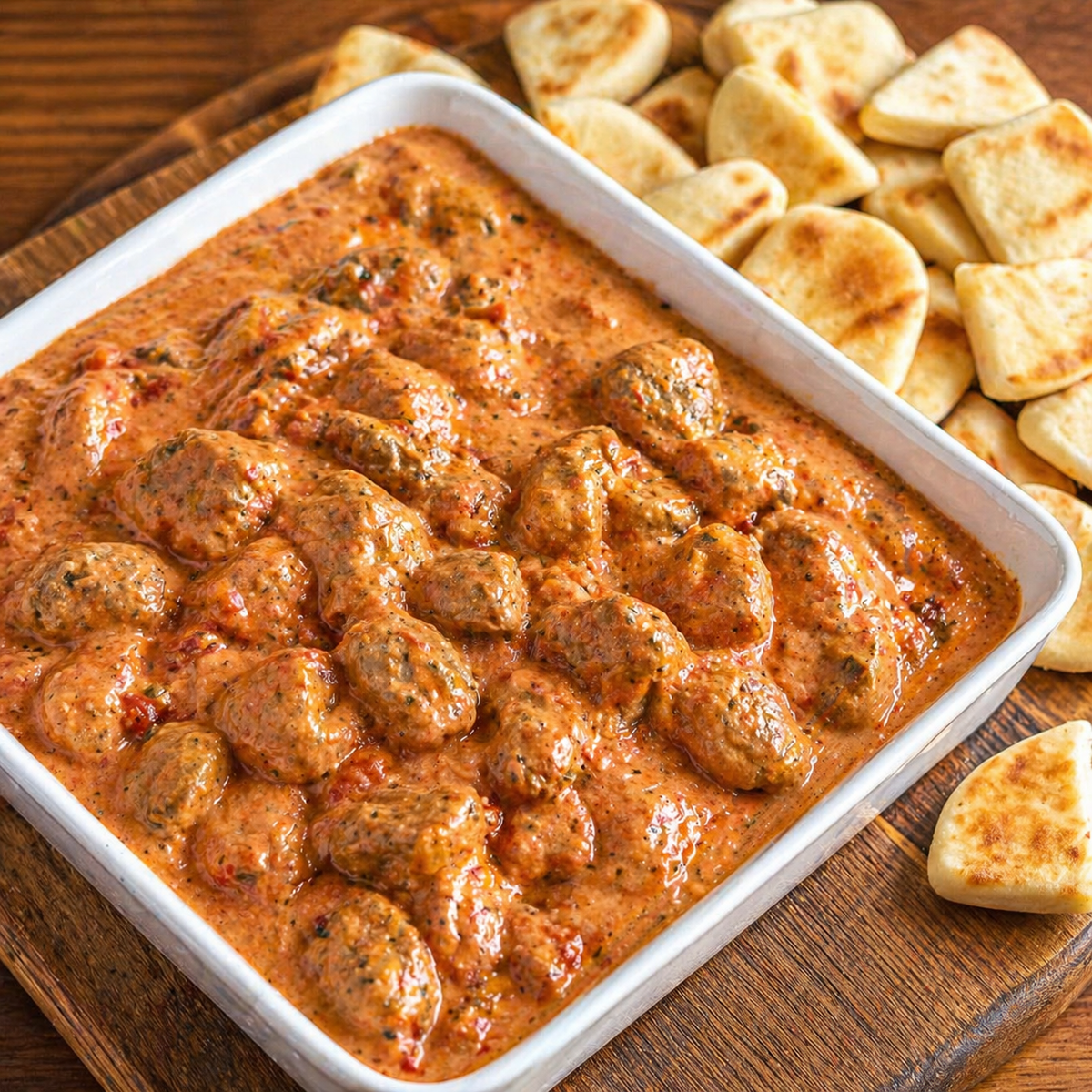 Creamy Meatball Marinara Dip