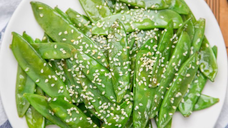 Image of Lemon Sesame Snow Peas
