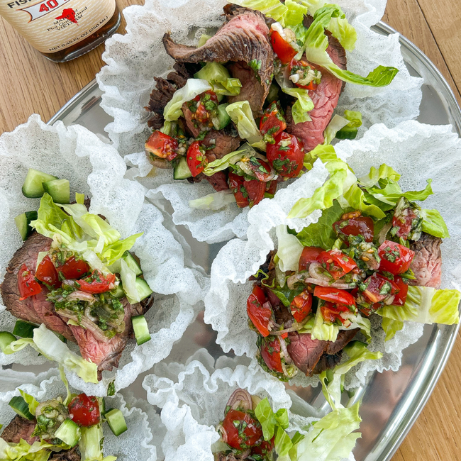 Image of Vietnamese Flank Steak Tostada