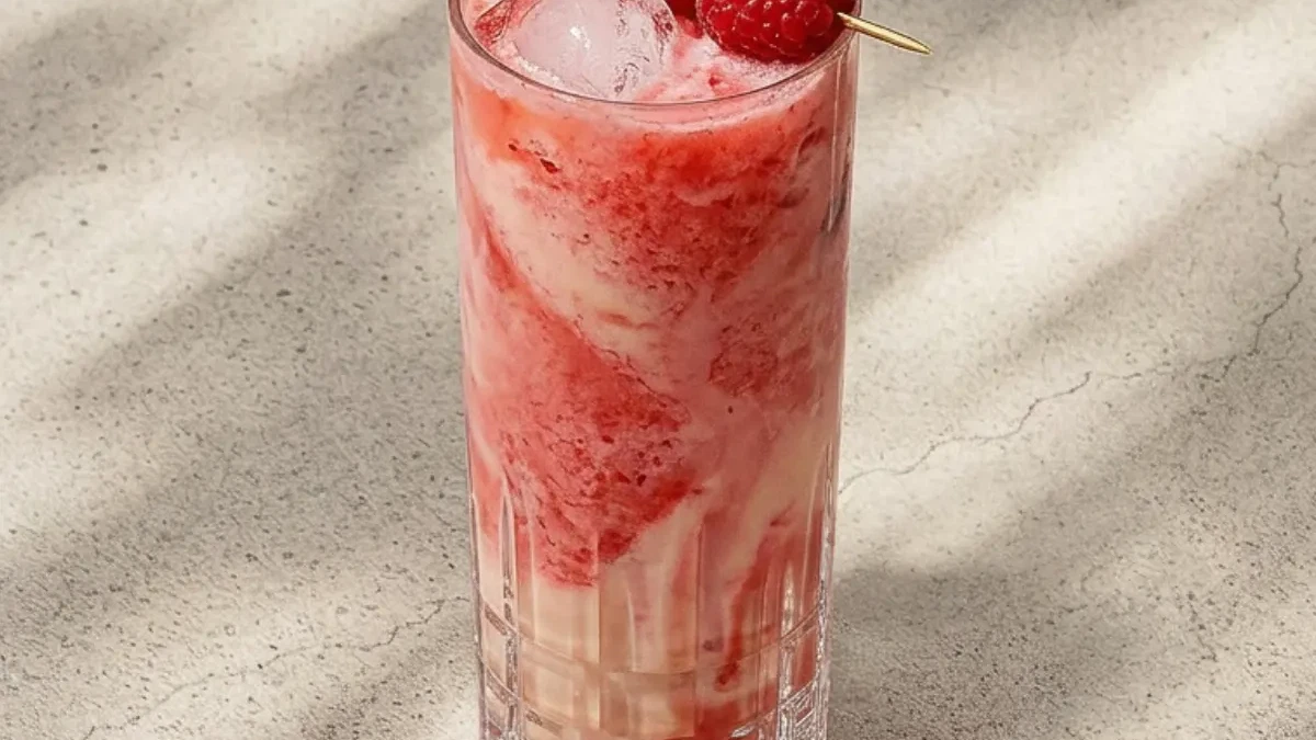 Image of Virgin Berry Colada mit Himbeeren