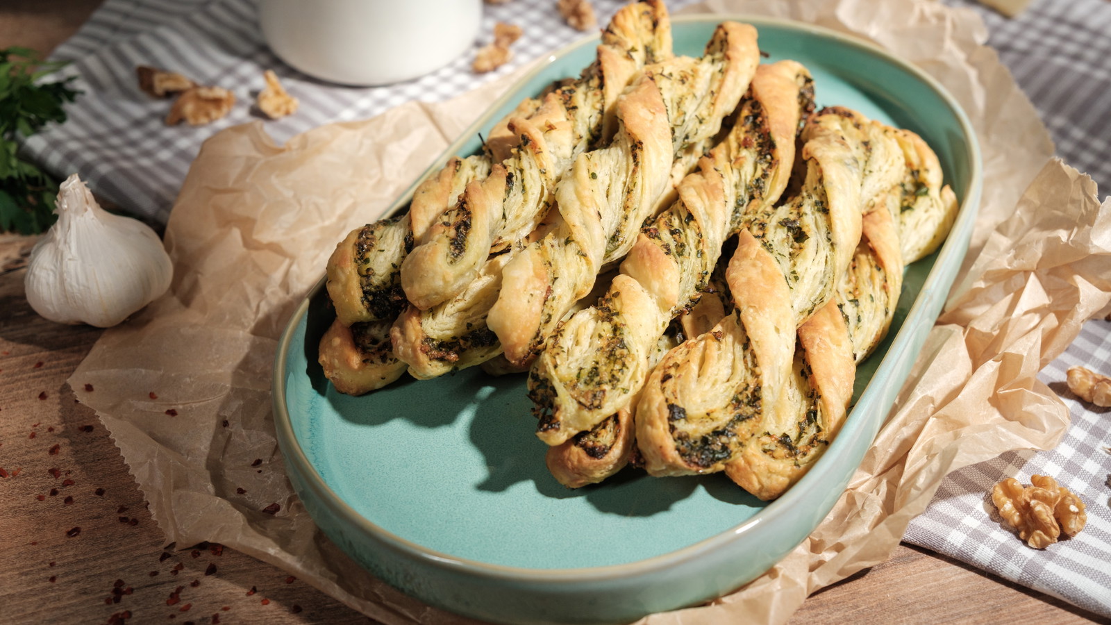 Knusprige Pesto Twists