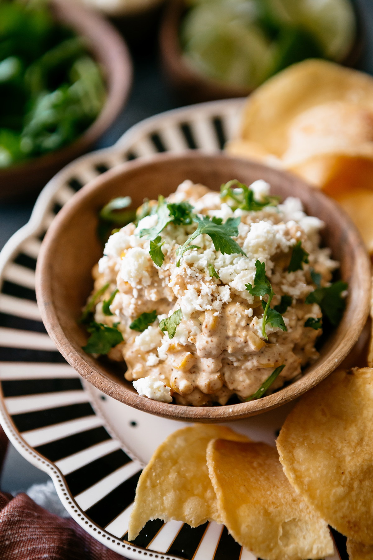 Creamy Elote Street Corn Chip Dip