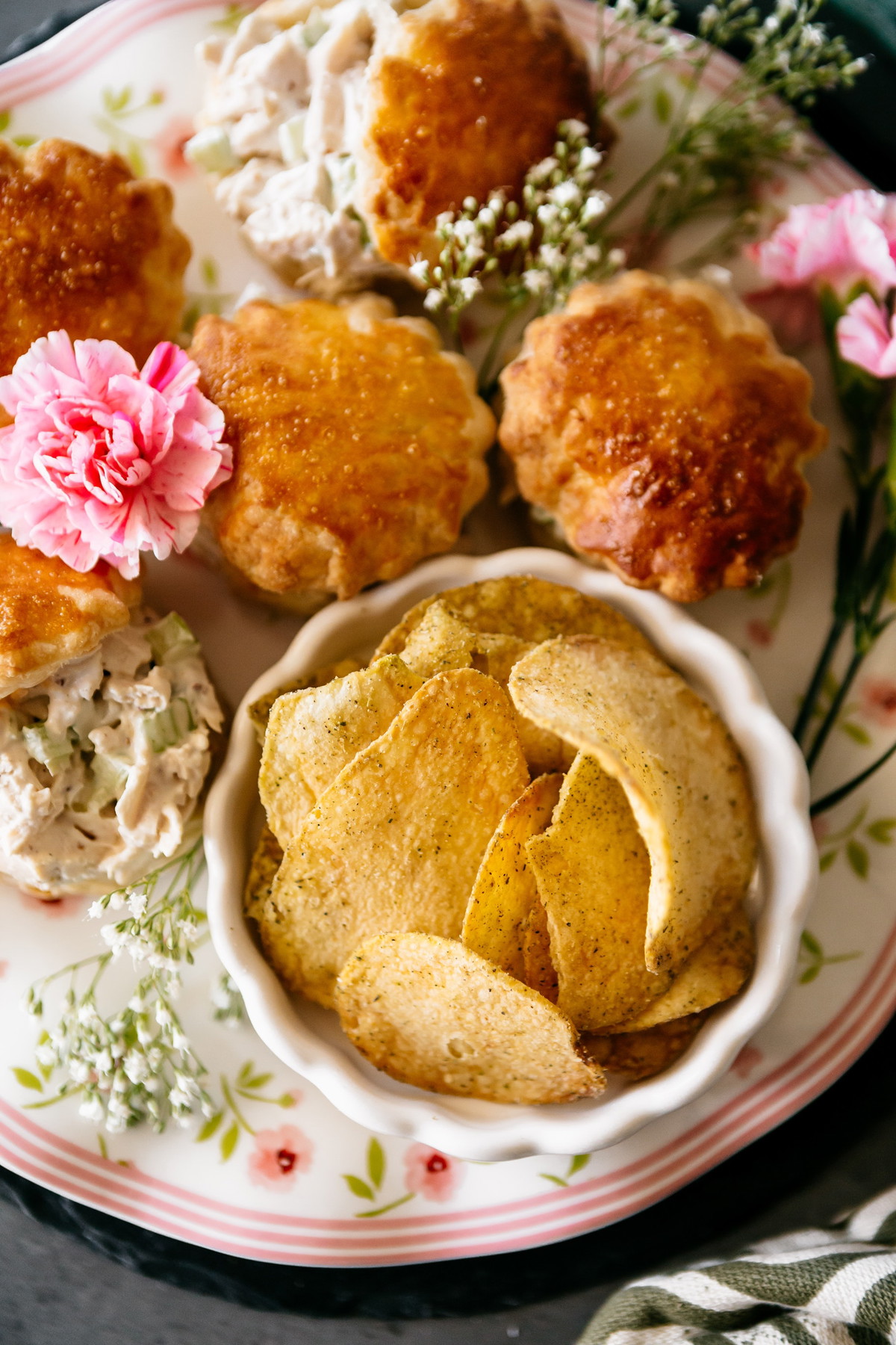 Chicken Salad Puff Pastry Tea Sandwiches
