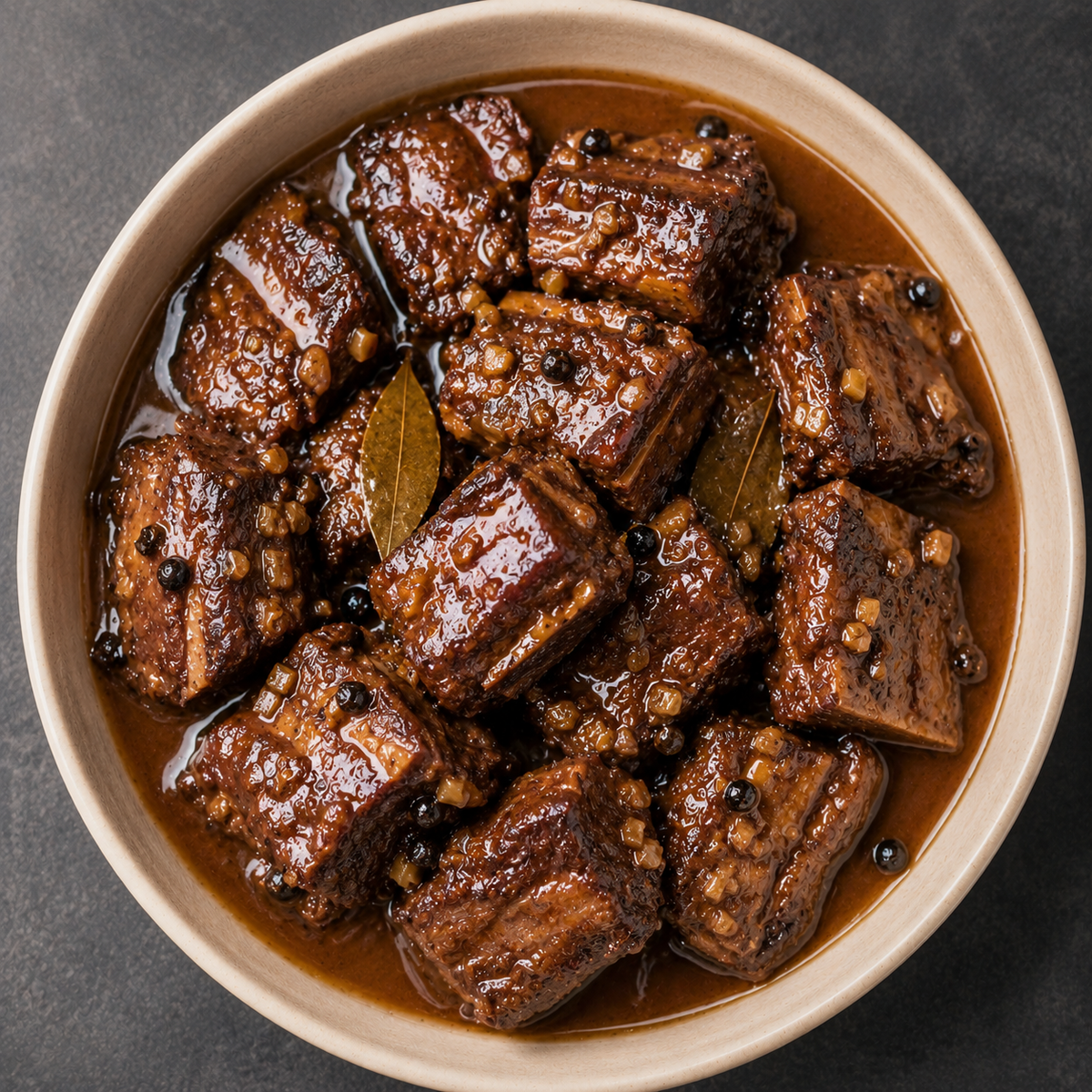 Beef Adobo In Coconut Milk
