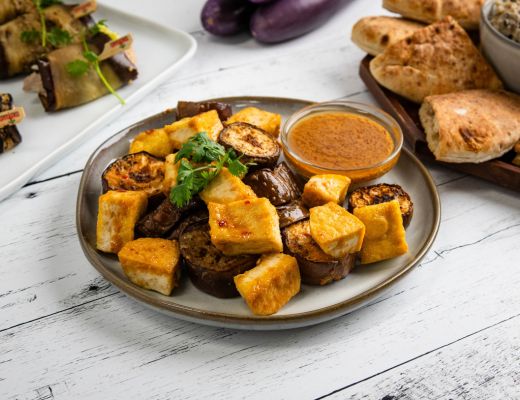 Image of Miso Dipped Tofu and Eggplant