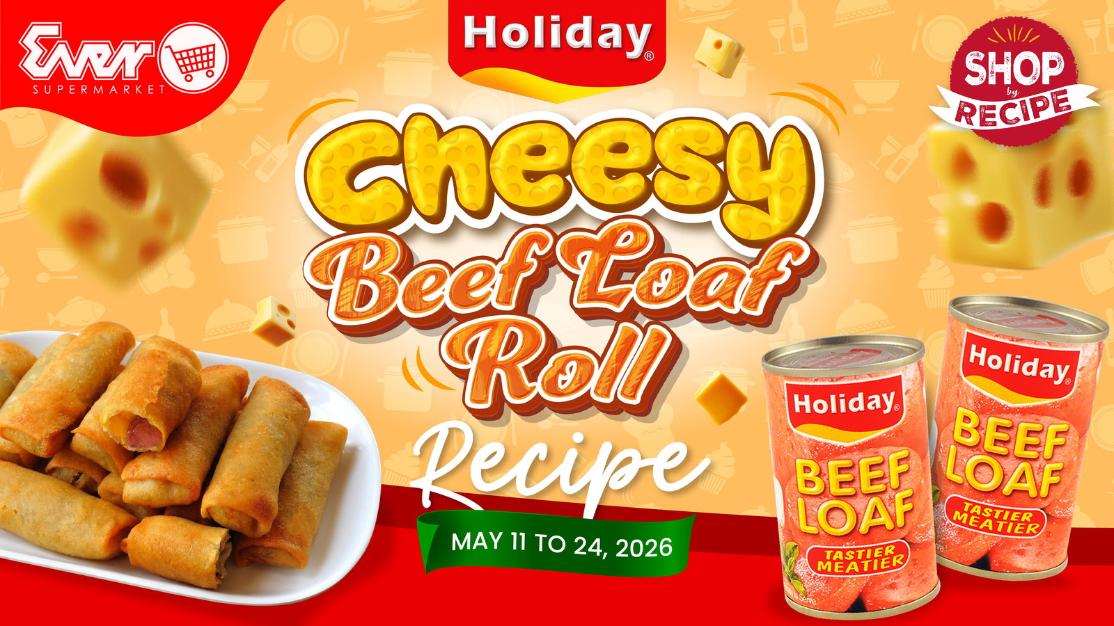 Cheesy Beef Loaf Roll