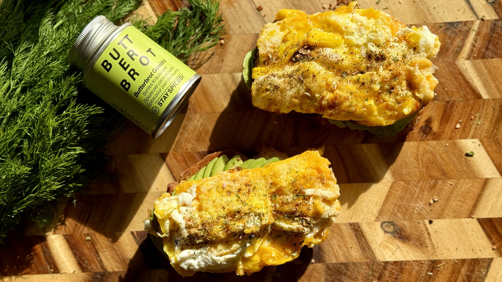 Honey Cheddar Egg Avocado Toast